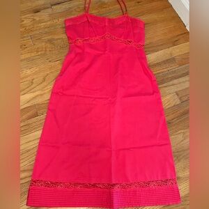 Vintage J. Crew Pink Strapless Sheath Dress Night Out